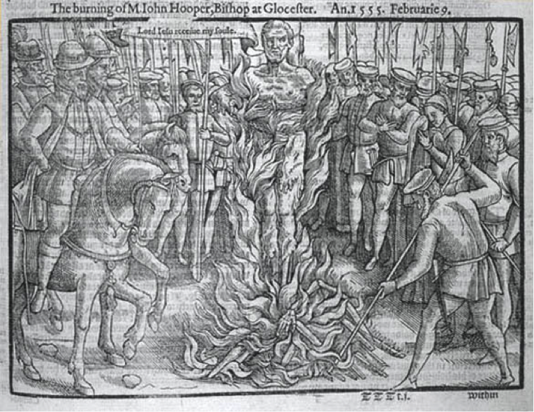 Foxe: The Burning of John Hooper, Bishop at Gloucester